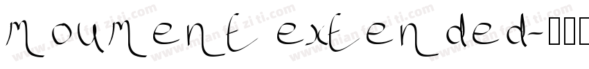 moument extended字体转换